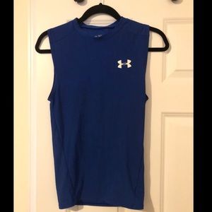 Under Armour blue sleeveless compression